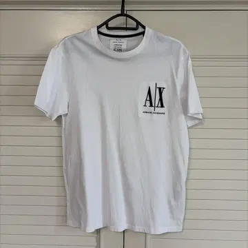 Armani Exchange 로고 T셔츠 S 화이트