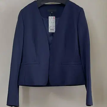 UNIQLO 노카라 자켓 M 네이비