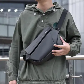 숄더백 남성용 사선 메신저백 그레이