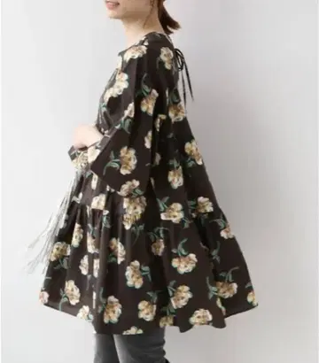 정가 16500엔 2way LIBERTY 코튼 티어드 2way 브라운