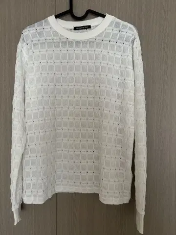 mizuiro ind 화이트 긴팔 상의