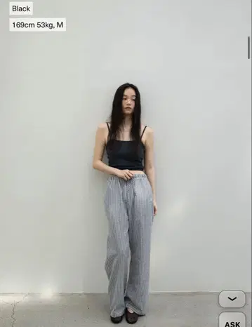 OHOTORO 스트라이프 팬츠 Nap Stripe Pants S