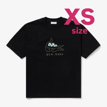 LACOSTE 고질라 콜라보T셔츠 BLACK 2-XS 사이즈