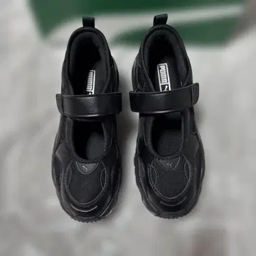 PUMA 블랙 팔서 웨지 샌들 23cm 398677