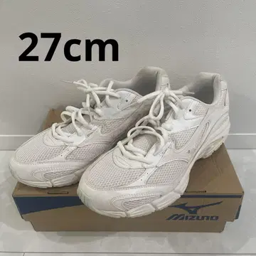 미즈노 27.0cm 조깅화 통학용 화이트 체육관용 신발