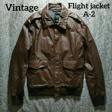 90s 빈티지 A-2 플라이트 자켓 L 피그 가죽 천연 가죽 배송비 포함