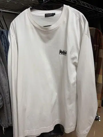 BLACK LABEL 긴팔T셔츠 화이트