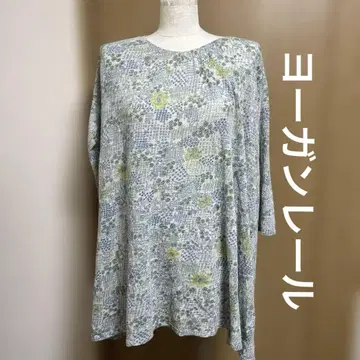 요건 레일 JURGEN LEHL 울 니트 상의 꽃무늬 M
