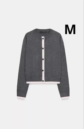 ZARA 자라 콤비 니트 가디건 새상품, 미사용