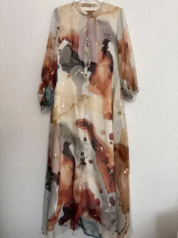 아메리빈티지 UNDRESSED AMELIA INK ART DRESS