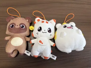 두 꼬리 소형 여우 n코 키링 봉제 인형 n코