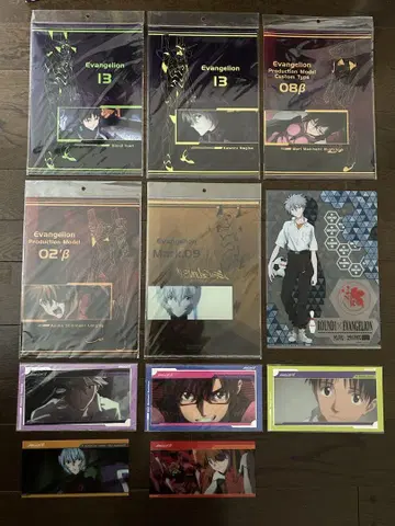 극장판 에반게리온 클리어 파일 클리어 카드 신지 카오루 레이 외