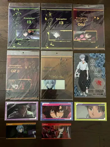 극장판 에반게리온 클리어 파일 클리어 카드 신지 카오루 레이 외