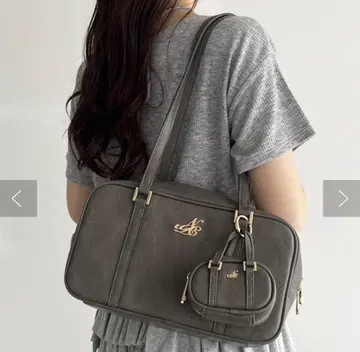 NICE CLAUP 참 포함 스퀘어 보스턴 백