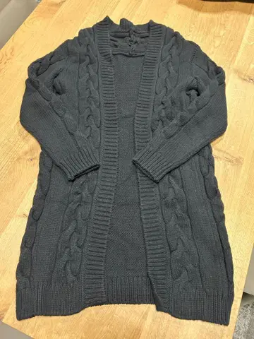 SOPHNET. 케이블 짜임 롱 가디건