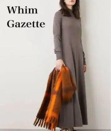 WhimGazette 윔 가젯 캐시미어 롱 원피스 F