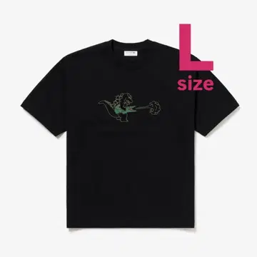 LACOSTE 고질라 T셔츠 BLACK 5-L 사이즈