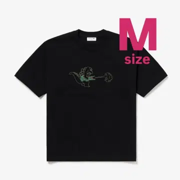 LACOSTE 고질라 T셔츠 BLACK 4-M 사이즈