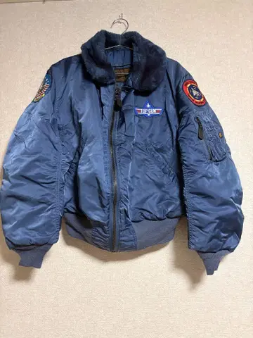 90s USA ALPHA B-15C 플라이트 자켓 TOPGUN