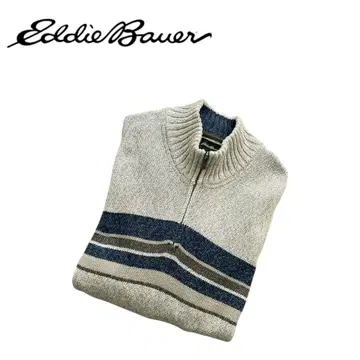 EddieBauer 에디 바우어 00s 하프 지퍼 코튼 니트