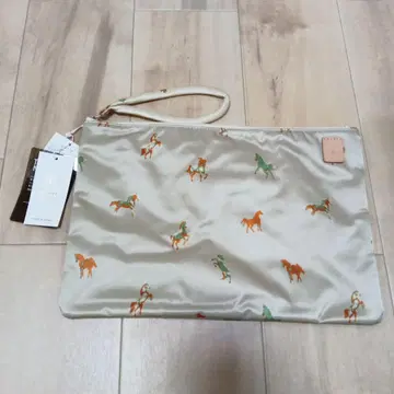 1-1934 russet 말 가죽 클러치백 파우치 여성용