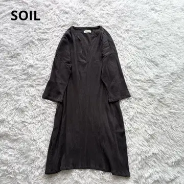 소일 원피스 루즈핏 빅 사이즈 롱 원피스 리브 7부 소매