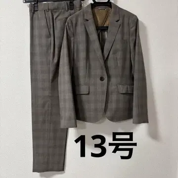 새상품급 아오야마 양복 체크 셋업 팬츠 수트 수트