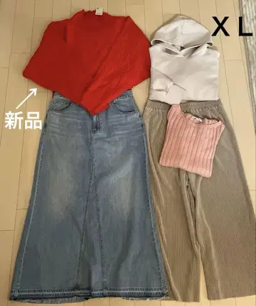 묶음 판매 의류 여성용 XL 세트