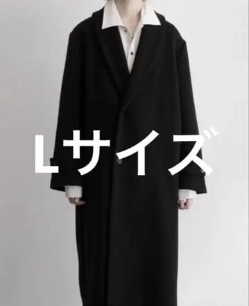슈퍼 140's 램스울 숄 코트 블랙
