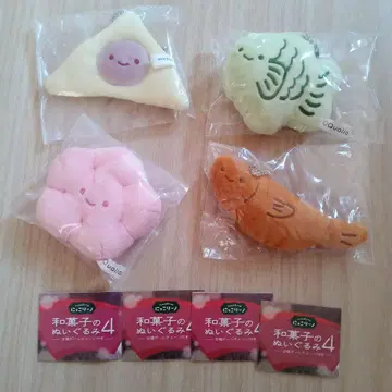 닛코리노 와가시 봉제 인형 야츠하시 와카아유 모나카 말차 타이야키