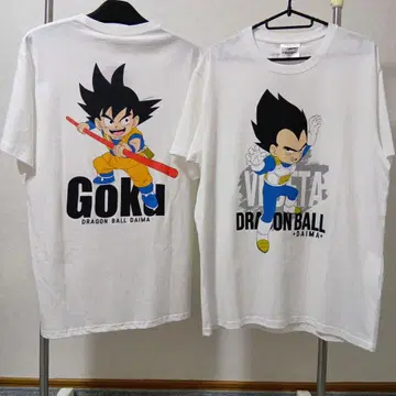 드래곤볼 DAIMA Goku Vegeta 티셔츠 2장 세트