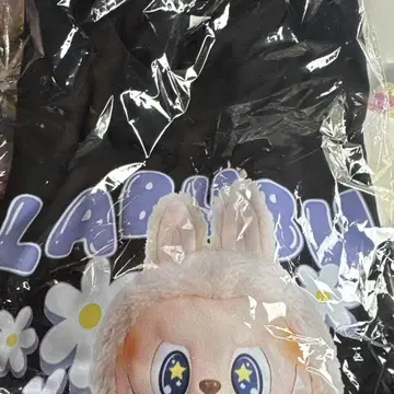 토끼 캐릭터 T셔츠 블랙 2XL