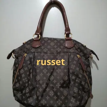 russet 브라운 토트백