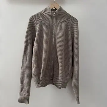 UNITED ARROWS 니트 블루종 더블 지퍼