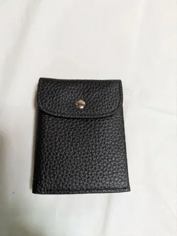블랙 가죽 코인 케이스