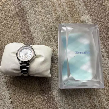 SHEEN 실버 쿼츠 시계