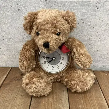 브라우니 베어 시계 봉제 인형 인형 마스코트 시계 포함 잡화 입상