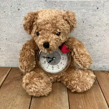 브라우니 베어 시계 봉제 인형 인형 마스코트 시계 포함 잡화 입상