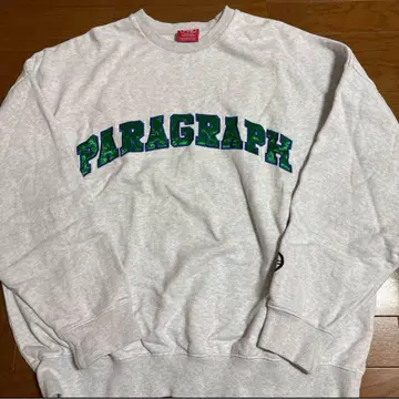 PARAGRAPH 그레이 크루넥 맨투맨