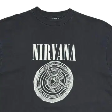 레어 초기 90s NIRVANA VESTIBULE 티셔츠 페이드