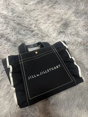 JILL by JILLSTUART 블랙 프릴 토트백 스몰