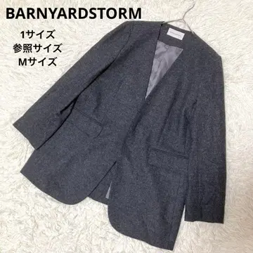 BARNYARDSTORM 노카라 자켓 울 캐시미어 기모감
