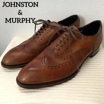 존스턴 앤 머피 가죽 신발 윙팁 8 M 비즈니스