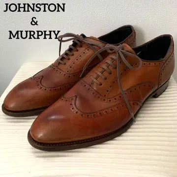 존스턴 앤 머피 가죽 신발 윙팁 8 M 비즈니스