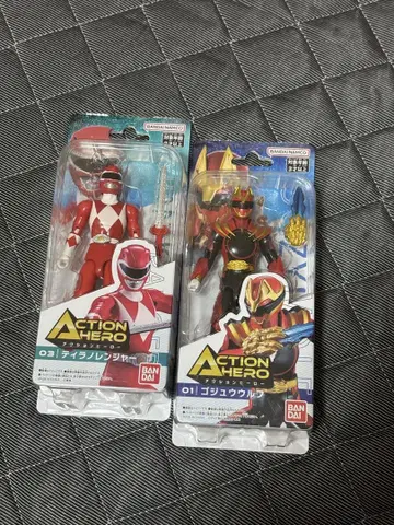 반다이 액션 히어로 티라노 레인저 & 고지 울프 미개봉