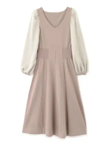 질스튜어트 롱 니트 원피스 이소재 고급 니트 모카 핑크 M