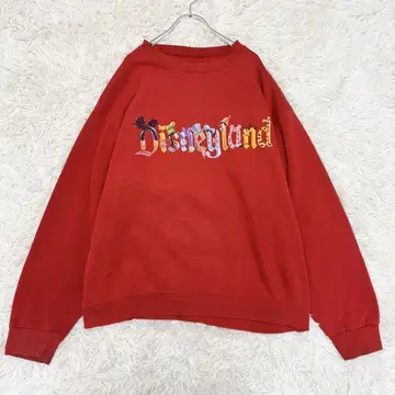 90s 빈티지 Disney 디즈니 로고 프린트 맨투맨 L 상당
