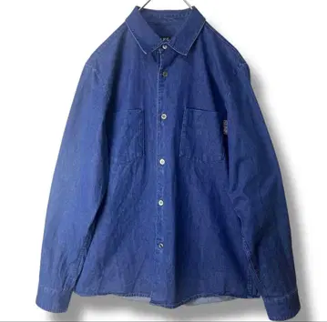새상품급 A.P.C. 데님 셔츠 S사이즈 코튼 가슴 로고