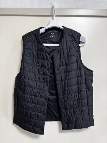 UNIQLO 완판템 퍼프테크 베스트/히트텍 블랙