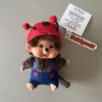 새상품 몬치치 얼굴 큰 SS 키체인 무당벌레 세키구치